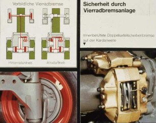 Sicherheit durch Vierrad-Bremsanlage