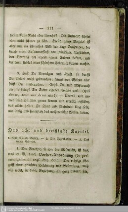 Das acht und dreißigste Kapitel