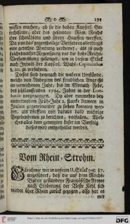 Vom Rhein-Strohm