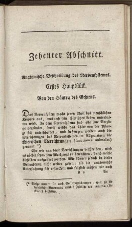 Zehenter Abschnitt. Anatomische Beschreibung des Nervensystemes.
