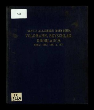 Dantis Allighierii Monarchia / Liber II