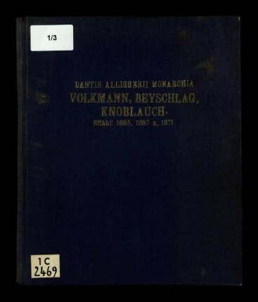 Dantis Allighierii Monarchia / Liber II