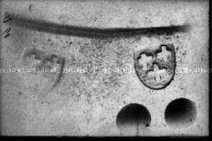 Geschlossener Helm, sog. Bicoque, Detail