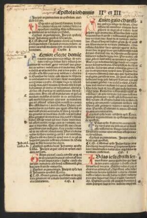 Incipit epistola beati Iohannis apostoli Tercia.