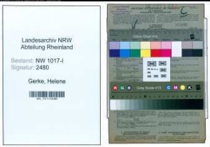 Entnazifizierung Helene Gerke , geb. 27.04.1899 (Buchhalterin)