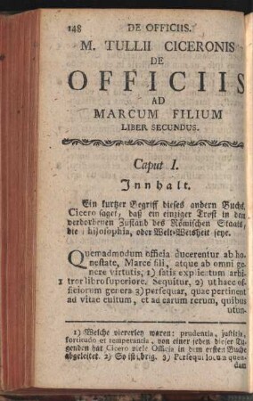 M. Tullii Ciceronis de Officiis ad Marcum Filium Liber Secundus