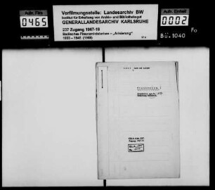 Levi, Leon, Kaufmann in Mannheim Lagerbuch-Nr. 3955/1 Mannheim