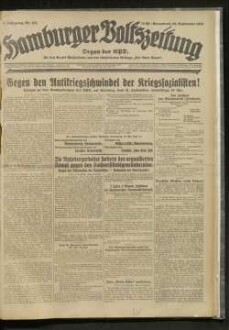 Hamburger Volkszeitung : kommunistische Tageszeitung für Hamburg und Umgebung