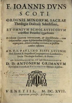 Perutiles quaestiones in IV libros Sententiarum, 4