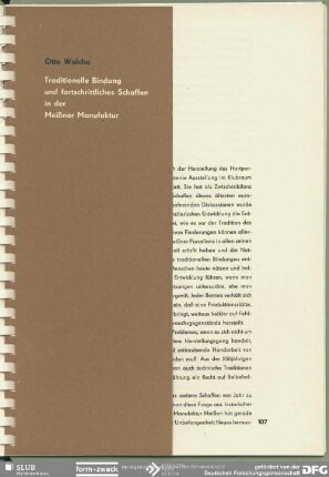 Traditionelle Bindung und fortschrittliches Schaffen in der Meißner Manufaktur