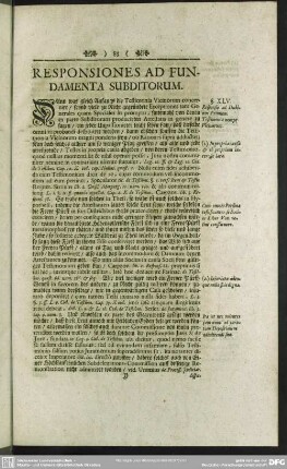 Responsiones Ad Fundamenta Subditorum
