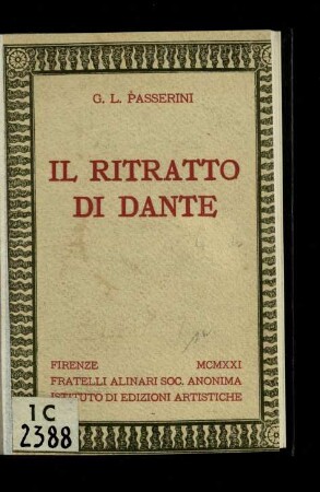 Il ritratto di Dante