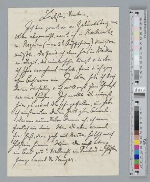 Brief an Johann Jacob Brahms