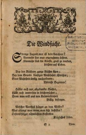 Belustigungen des Verstandes und Witzes. 1743,10/12, 1743, Okt. - Dez.