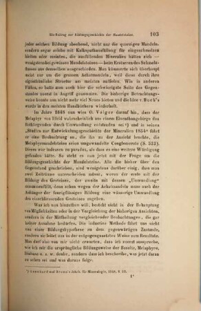 Ein Beitrag zur Bildungsgeschichte der Mandelsteine