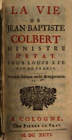 Vie de Jean-Baptiste Colbert