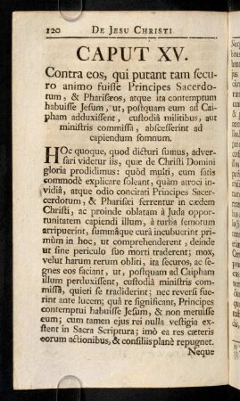 120-129, Caput XV
