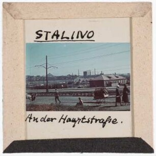 Stalino (Donezk): An der Hauptstraße (Foto 1943)