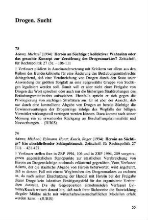55-68, Drogen. Sucht
