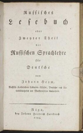 2: Russisches Lesebuch