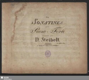 Six Sonatines pour Piano-Forte : Oeuvre 86