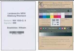 Entnazifizierung Wilhelm Boeddicker , geb. 07.05.1895 ()
