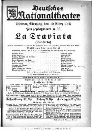 La Traviata (Violetta)