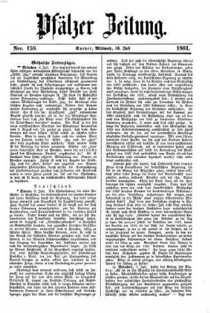 Pfälzer Zeitung. 1861, 7 - 12