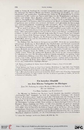 70: Ein barockes Altarbild aus dem Kloster Nothgottes im Rheingau : zum 500. Todestag des seligen Bernhard Markgrafen von Baden