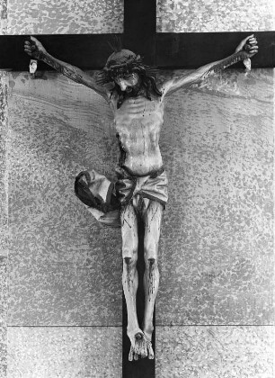 Kruzifix : Kruzifix (um 1500). Tragöß, Pfarrkirche Sankt Magdalena