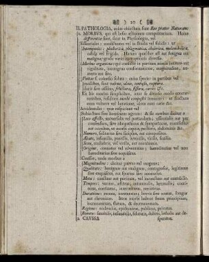 II. Pathologia,