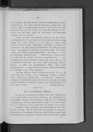 Ein verschollenes Bildnis.