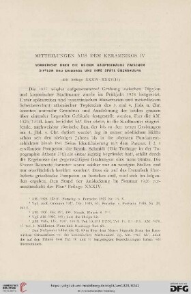 53: Mitteilungen aus dem Kerameikos, 4, Vorbericht über die beiden Hauptgebäude zwischen Dipylon und Eridanos und ihre späte Überbauung