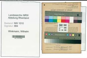 Entnazifizierung Wilhelm Winkmann , geb. 20.06.1913 (Dachdecker)