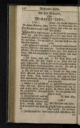 Am Fest Michaelis , Oder Michaelis - Lieder ,