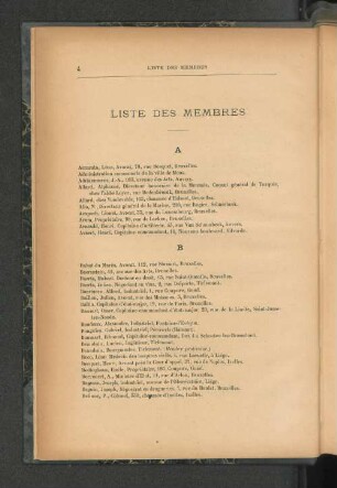 Liste Des Membres.