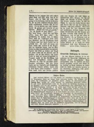 Unsere Toten : [Ludwig Auer] ; [J. Eckinger] ; [Nekrolog]