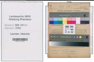Entnazifizierung Heinrich Laumen , geb. 03.10.1905 (Arbeiter)