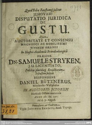 De gustu