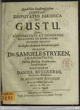 De gustu