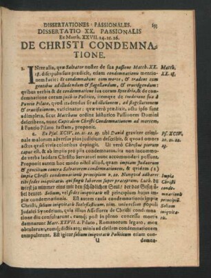 De Christi Condemnatione.