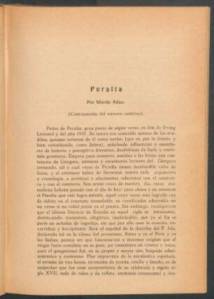 Peralta - (Continuación del número anterior)