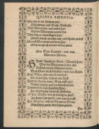 Das Sext Capittel/ von dem Mercurio Martis.