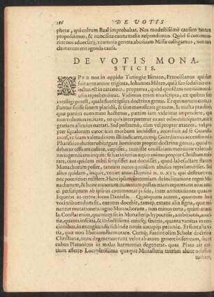 De Votis Monasticis.