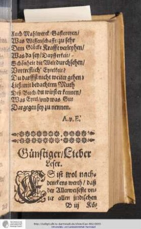 Günstiger / Lieber Leser