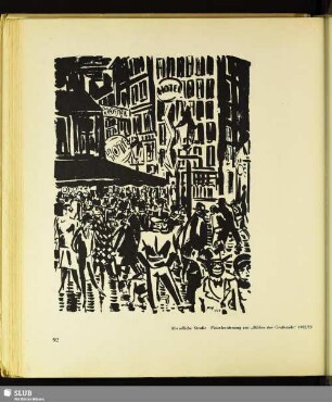 Abendliche Straße : aus dem Zyklus "Bilder der Großstadt"