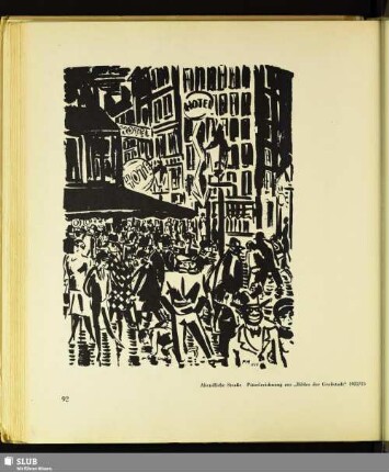 Abendliche Straße : aus dem Zyklus "Bilder der Großstadt"