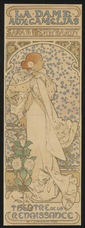 La dame aux Camelias. Sarah Bernhardt