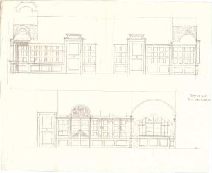 Fischer, Theodor; Würzburg; Haus Dr. Seifert - Wandabwicklungen