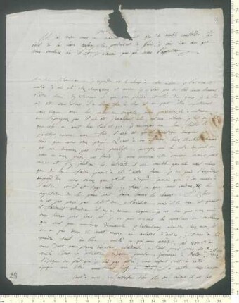 Brief von V. S. de Torcy an Charles de Chamisso